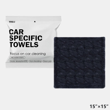 15x15in YISLU Drying Towel  - Super Absorbent Car Drying Towel, Woven With Twisted Microfiber, 1300 GSM High Quality Microfiber 70 30 Mixed Twisted Microfiber