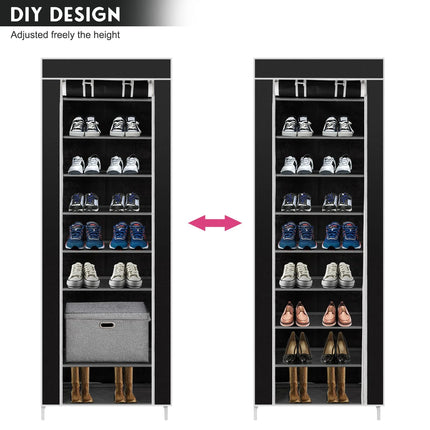 Portable Shoe Rack Shelf Storage Closet Organizer Cabinet