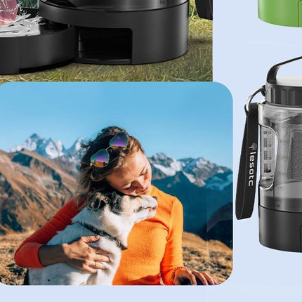 Lassot Portable Pull-out Water Bowl For Dogs, Large Capacity, Perfect For Camping, Hiking, Beach Trips, Road Trips, And Park Walks.
