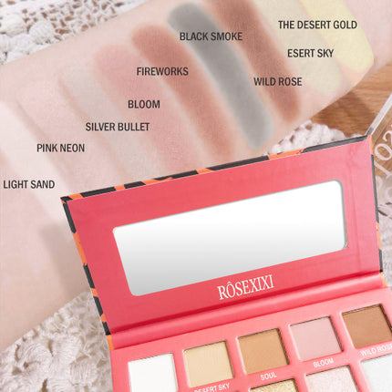 Rosexixi 10-color Eyeshadow Palette