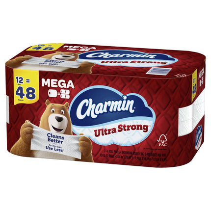 Ultra Strong Toilet Paper, 12 Mega Rolls