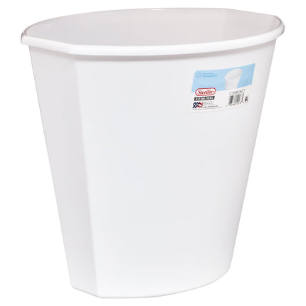 2.5 Gal. Wastebasket Plastic, White