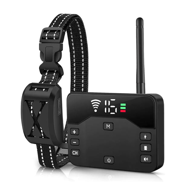 2 In 1 Wireless Electric Dog Fence Waterproof Pet Shock Boundary Containment System Electric Training Collar For Small Medium Large Dogs