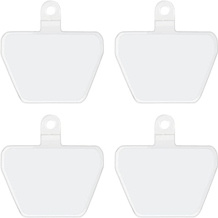 4 Pack Phone Tether Tab, Phone Strap Connector for Cell Phone Safety Lanyard Patch (White X4)