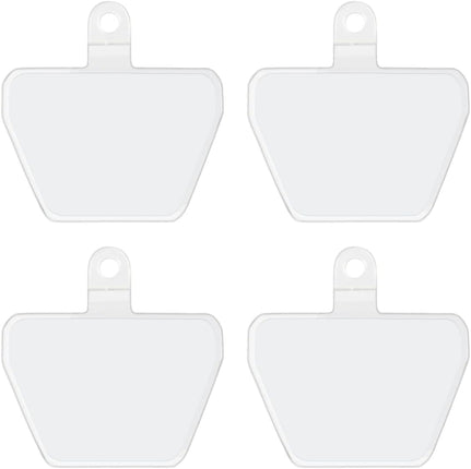 4 Pack Phone Tether Tab, Phone Strap Connector for Cell Phone Safety Lanyard Patch (White X4)