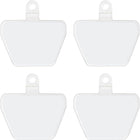 4 Pack Phone Tether Tab, Phone Strap Connector for Cell Phone Safety Lanyard Patch (White X4)