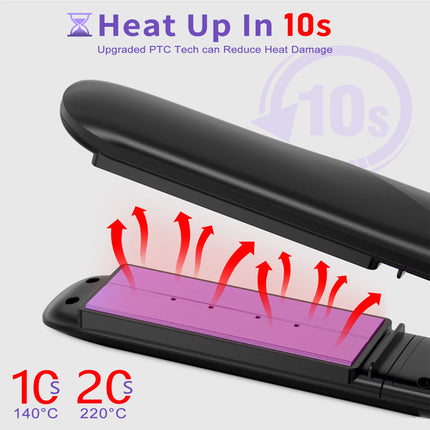 Steam Straighteners For Hair, Professional Salon Titanium Vapor Straightening Irons, High-end Salon Water Light Steam Flat Iron 24 Hour Anti-frizz Make Hair Smooth And Adds Shine