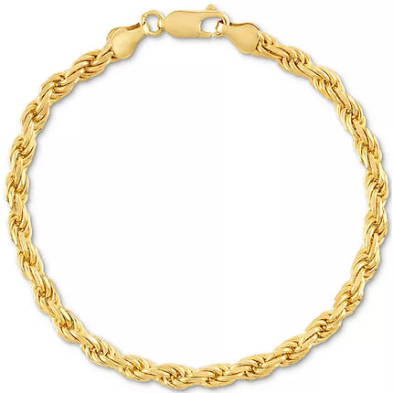 2-Pc. Set 22" Rope Link Chain Necklace & Matching Bracelet, Created for Macy'S