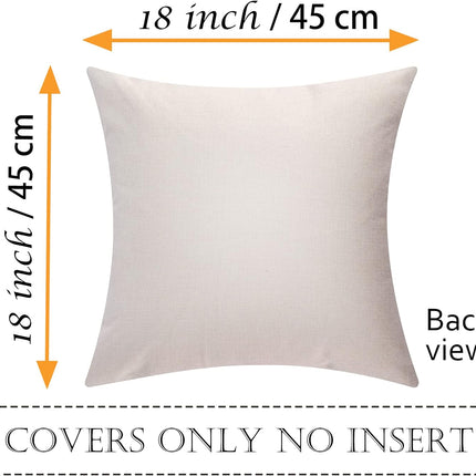 Halooween Throw Cusion Covers October 31 Trick or Treat Decorations Linen Pillow Cover for Bed