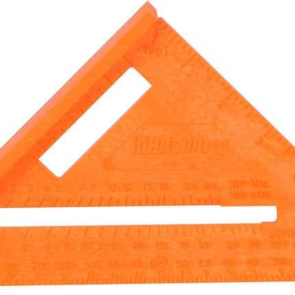 Level & Tool RAS-70B-ORAN Structo-Cast Rafter Square, 7", Orange, 1 Square