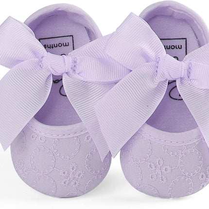 Baby Girls Princess Bowknot Soft Sole Cloth Crib Shoes Sneaker