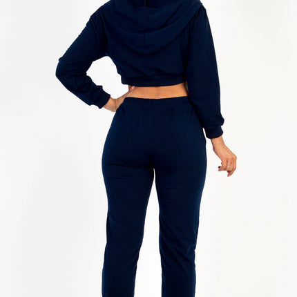 French Terry Half Zip Hoodie and Joggers Set (CAPELLA)