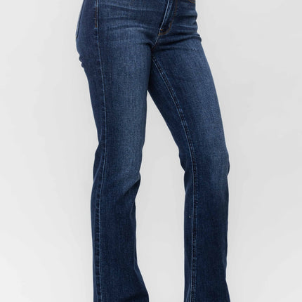 Judy Blue Full Size Frayed Hem Bootcut Jeans