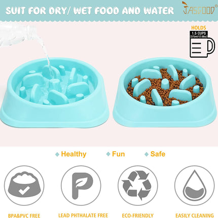 Dog Feeder Slow Eating Pet Bowl Eco-Friendly Non-Toxic Preventing Choking Healthy Design Bowl for Dog Pet Stop Bloat Bowl