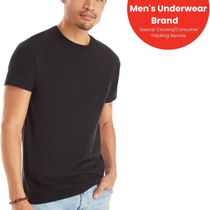 Men'S Cotton, Moisture-Wicking Crew Tee Undershirts, Multi-Packs Available