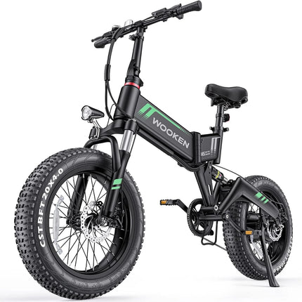 20"X4.0 Fat Tire Electric Bike for Adults, 500W Foldable Electric Bicycle with 48V 10Ah Built-In Battery, Shimano 7 Speed, Dual Shock Absorber