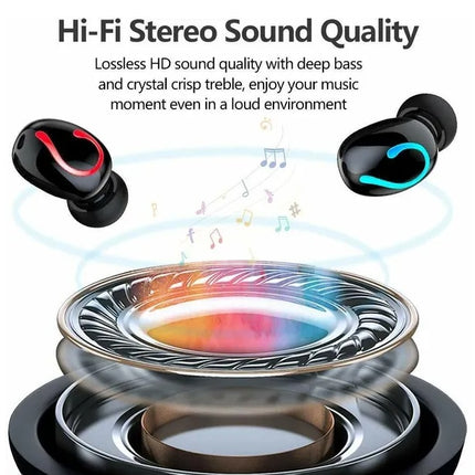 Bluetooth 5.1 Headset TWS Wireless Earphones Mini Earbuds Stereo Headphones IPX7