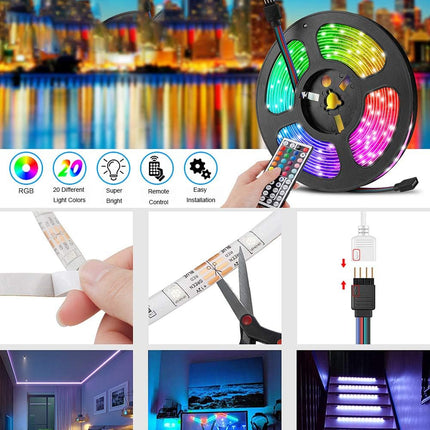 20 Ft LED Lights for Bedroom,Upgraded Led Strip Lights from 16.4Ft to 20Ft with Remote Color Changing LED Strip Lights(App+Ir Remote+Mic+Music Sync)