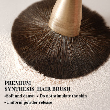 Baili 10pcs Rose Gold Tube Synthetic Hair Vegan Luxury Makeup Brush Set Contour Blush Brush Set