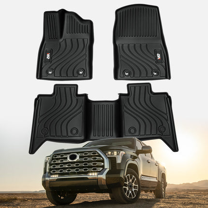 Floor Mats Fit For Tundra CrewMax Cab 2022-2025