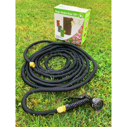 75 FT Flexible Garden Hose Expandable Water Hose Pipe Watering Spray Gun Set Car Watering Hose With Spray Gun Watering Kit