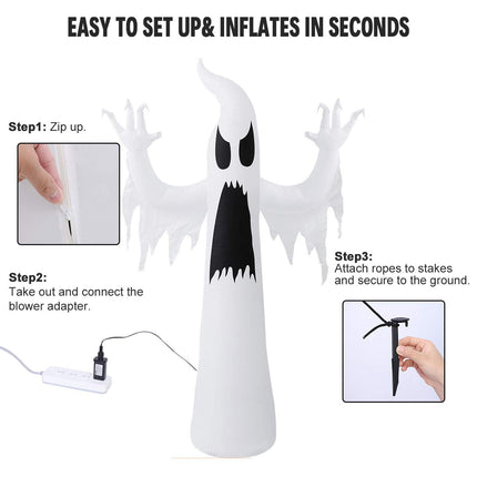 Tall Halloween Inflatable Scary Spooky Ghost (A2)