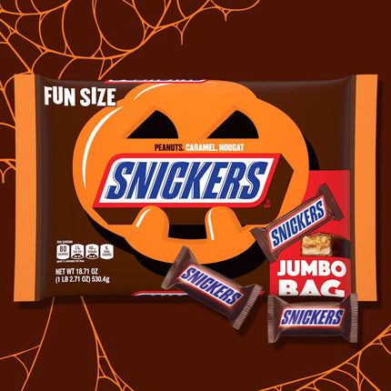 Fun Size Halloween Chocolate Candy Bars, 18.71 Oz Bag