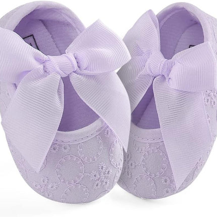 Baby Girls Princess Bowknot Soft Sole Cloth Crib Shoes Sneaker