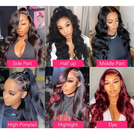 Human Hair Wigs Body Wave Lace Front Wig 13×4 Lace Hair Wig Front Lace Wigs Brazil Human Hair Lace Frontal Wig 180% Density Natural Wig for Black Woman 18 Inch