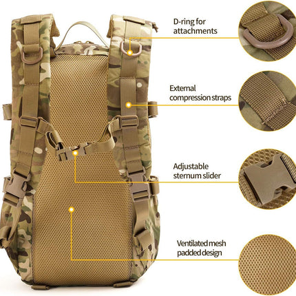 Tactical Backpack Men Military Assault Pack Outdoor Hiking Rucksack