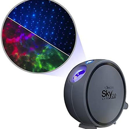 Sky Lite 2.0 - RGB LED Laser Star Projector, Galaxy Lighting, Nebula Lamp (Blue Stars, Smart App)