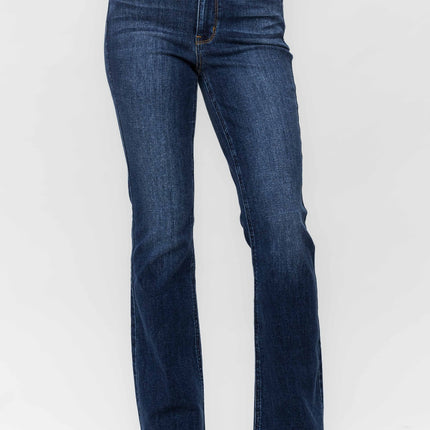 Judy Blue Full Size Frayed Hem Bootcut Jeans