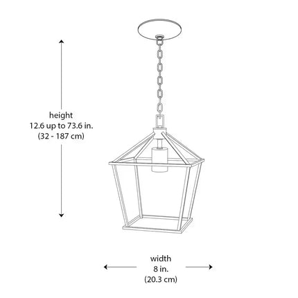 Weyburn 1-Light Chrome Farmhouse Mini Pendant Light Fixture with Caged Metal Shade