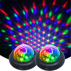 Disco Party Light Night Light 2 in 1 Flashes with Music Sound Activated Multicolor Disco Ball Rechargeable Battery Operated Mini Disco Ball Suitable for Indoors/Outdoors…