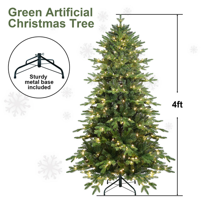 PVC Christmas Tree, Christmas Decorations, Green, With Lights