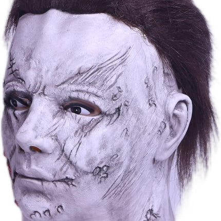 Michael Myers Mask Horror Halloween Michael Myers Scary Cosplay Mask Full Head Adult Size