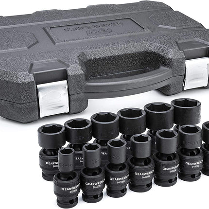 13 Piece 1/2" Drive 6 Point Standard Universal Impact SAE Socket Set | 84938N