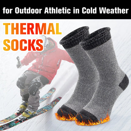 Men'S Insulated Heated Hot Warm Thermal Socks,Large,Dark Grey