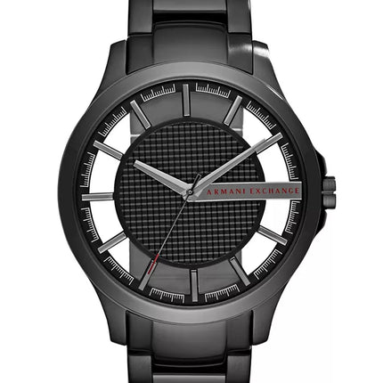 Men'S Black Stainless Steel Bracelet Watch, 46Mm