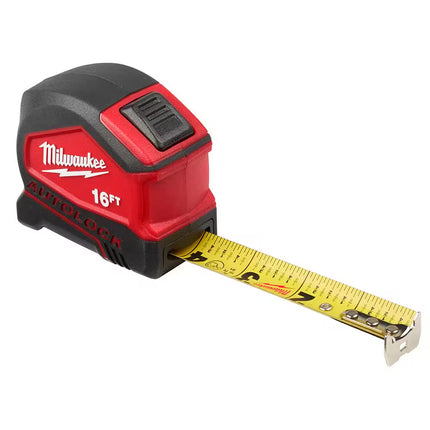 16 Ft. Compact Auto Lock Tape Measure (2-Pack)