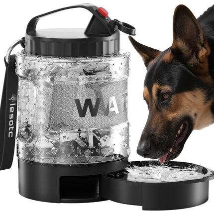 Lassot Portable Pull-out Water Bowl For Dogs, Large Capacity, Perfect For Camping, Hiking, Beach Trips, Road Trips, And Park Walks.