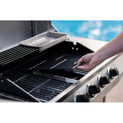 Performance Series Silver 5-Burner Liquid Propane Gas Grill with 1 Side Burner