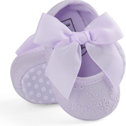 Baby Girls Princess Bowknot Soft Sole Cloth Crib Shoes Sneaker