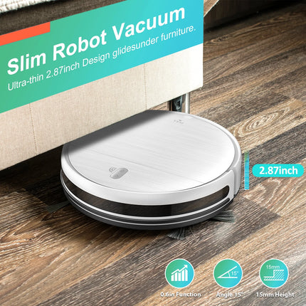 Robot Vacuum Cleaner, 2 in 1 Mop Combo for Pet Hair, Voice Control and Connect Alexa