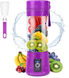 Portable Blender,  Personal Mini Juice Blender, USB Rchargeable Juicer Cup with Six Blades in 3D, Smoothie Blender Home/Office/Outdoors, Dark Purple