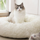 Anti Anxiety round Fluffy Plush Faux Fur Warm Washable Dog Bed & Cat Bed, Original Bed for Small Medium Large Pets,Used to Relieve Joints and Improve Sleep（20