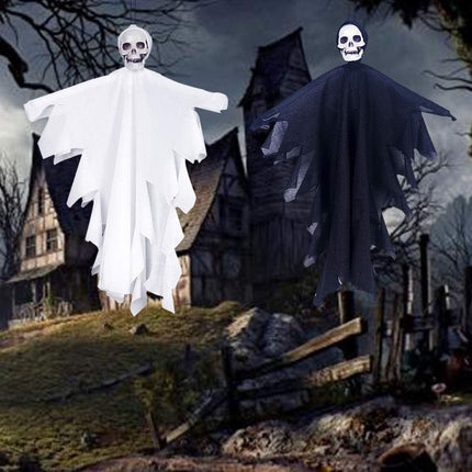 6 Pack Hanging Ghosts Halloween Party Decoration, Flying Ghost for Front Yard Patio Lawn Garden Party Décor and Holiday Decorations