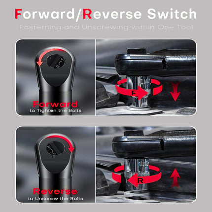 TQUAGGA Cordless Electric Ratchet Wrench Set, 12V, 45ftlbs,Variable Speed Power Ratchet Wrench,with Batteries2,Automotive Repair Tools, Electric Tools Cordless,Hardware,Impact,Heavy Duty