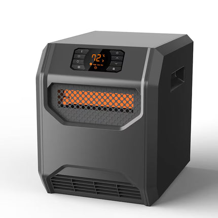 up to 1500-Watt Infrared Quartz Cabinet Indoor Electric Space Heater with Thermostat and Remote Included