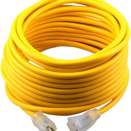 14/3 Extension Cord Outdoor Extension Cord (50 Ft) Heavy Duty Extension Cord(Yellow)